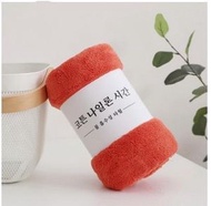 珊瑚絨浴巾（桔色）（尺寸：70*140cm）