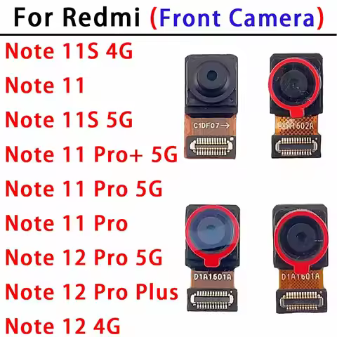 Front Camera For Xiaomi Redmi Note 11 12 Pro Plus 11S 4g 5g Note11 Note11S Note11Pro Selfie Facing F