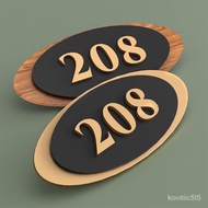 Customize Doorplate Number Plate Home Customization Signboard Acrylic Number Door Sticker Hotel Apa
