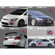 Vp RACING Car Cutting Sticker / VP RACING Car Window Cutting Sticker / VP RACING Sticker