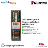 RAM DDR4 4GB (4GBx1) 3200MHz PC25600 Kingston Value RAM KVR32N22S6/4
