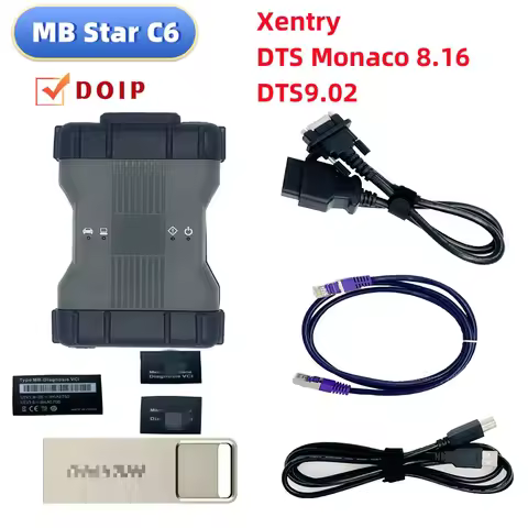 MB Star C6 MB Diagnosis VCI SD Connect C6 OEM DOIP DTS Monaco Xentry Diagnosis VCI with V2024 Softwa