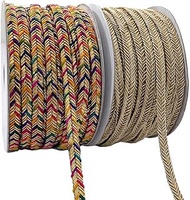 Embroiderymaterial Zari Border Lace Trims Combo in Multi & Beige Gold Colors for Sarees, Dupata & Bl