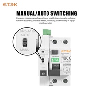 2026 ETEK Automatic Reclosing Device Remote Control RCCB 2P 4P Circuit Breaker Recloser A Type RCD 4