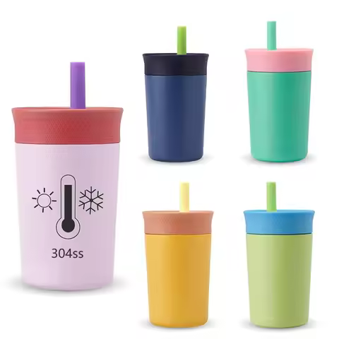 12oz Men's and Women's Compact Coffee Cup 12OZ Mini Stainless Steel Insulated Bottle Small Millilite