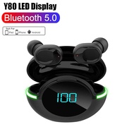 【Top Selling Item】 Y80 Tws Wireless Headphones Touch Control Led Display Wireless Bluetooth Headset By Mic Fone Bluetooth Earphones Air Pro Earbuds