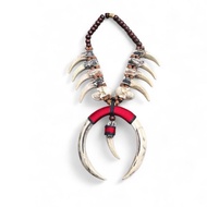 REPLIKA Dayak Necklace Pig Fangs Necklace Ethnic dayak Replica
