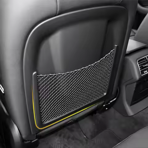 For Audi A4 Q3 A3 A6 Q5 Q7 Car Seat Back Rear Storage Net Bag Elastic String Net Mesh Stowing Tidyin