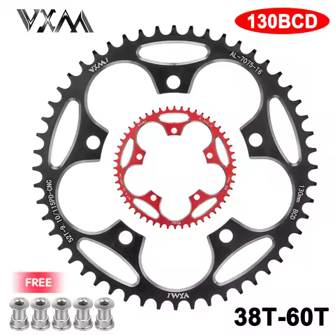 VXM Super Strong Road Bicycle Narrow Wide Sprocket 130BCD 38T-60T,Used for Shimano 5700 6700 Crank S