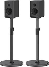 Heavy Duty Universal Bookshelf Speaker Stands Height Adjustable Max to 37.5" for Edifier, KRK, Klips