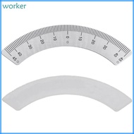 Wor* Measuring Gauging Tool Arc Protractors Milling Machine Part Angle Plate Scale Ruler Portable Me