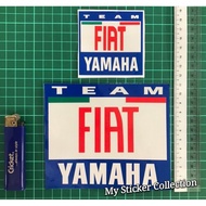 FIAT Yamaha Team Sticker Cutting Overlapping Reflective #fiat #yamaha #teamfiat