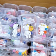 🇸🇬[Cheapest $0.60 only] Gift Birthday Goodie Bag DIY Fluid Bear Bearbrick Keychain Toys Interactive