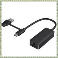 (C Z G L) 2-In-1 1000Mbps Network Card USB 3.0 Network Card Converter for PC Laptop