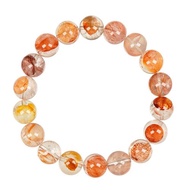 【正佳珠寶】膠花水晶 高品錦鯉膠花水晶 10.8-11.3mm 膠花手珠