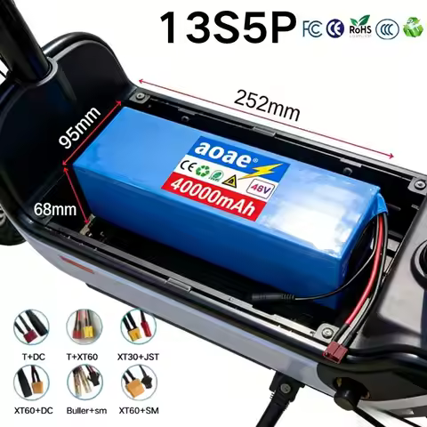 For Electric Kick Scoote Replace battery 13S5P 48V Battery Pack 20000mAh 40000mAh High Capacity Rech