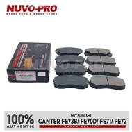 Nuvo-Pro Brake Pads Front Mitsubishi Canter FE73B / FE70D / FE71 / FE72 VA-700K SET