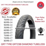 GRT TYRE TAYAR BUNGA DIAMOND GRT238 238 60/80 60/90 70/80 70/90 80/90 90/80 100/80 110/70 120/70 14 