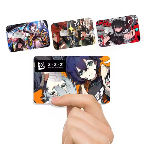 ZZZ Gaming Various Anime Fashion Matte Gold Silver Black Matte Film Skin Sticker Tape For Bank Credi