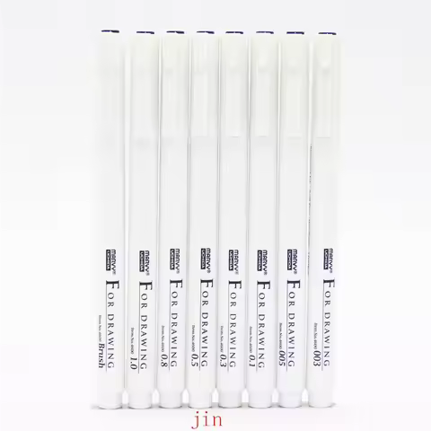 Marvy pen Sketch Line for drawing 0.03mm/0.05/0.1/0.3/0.5/0.8/1.0mm /Brush water Resistant Drawing P