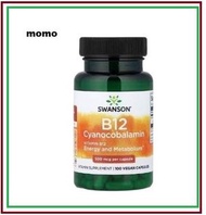 Swanson 維生素 B12 維他命B12 (500 微克) 100 粒膠囊(平行進口)(最佳食用期:30/8/2028) Vitamin B12