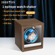 IBBETON Brand Luxury Wood Watch Winder High-End1 2 3 4  Slots Automatic Watches Box With Mabuchi Moto Watch Cabinet Clock Storage Box กล่องหมุนนาฬิกาอัตโนมัติ