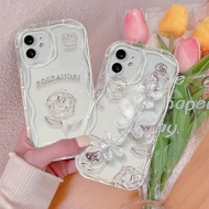 Transparent Rose Bracelet Soft casing for Realme 7I C17 8 PRO 8I C11 C12 C25 C15 C20 C21Y C25Y C30S 