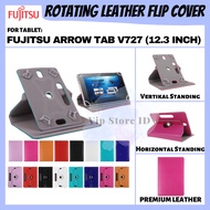 FUJITSU ARROW TAB V727 12.3 INCH ROTATE FLIP BOOK COVER CASE CASING FLIPCASE CASE