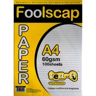 TEN-Q FOOLSCAP PAPER A4 60GSM ( 100 SHEETS )