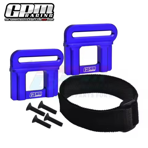GPM Metal 7075 Aluminum Battery Mount Retainer Hold-down 9628 for Traxxas 1/8 Sledge MAXX SLASH 6S 4