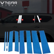 Vtear สำหรับ Nissan TERRA 2018-2021ขอบหน้าต่างรถยนต์อุปกรณ์ตกแต่งรถยนต์ทำจากโครเมียมสเตนเลสสตีลตกแต่งรถยนต์ภายนอกรถยนต์