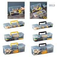 ACE Transparent Hardware Organiser Box with Ergonomic Handle For Garage Tools