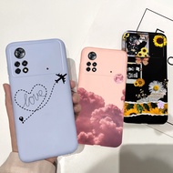 Casing for Xiaomi POCO X4 Pro 5G INS New Design Phone Cover Luxury Flower Pattern Bumper for Xiaomi PocoX4 PRO 5G