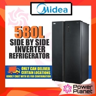 Midea Fridge MSS582WEGBI Side By Side Inverter Refrigerator MSS-582WEGBI 580L