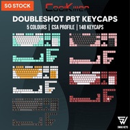 【SG】COOLKILLER CSA Profile Double Shot PBT for 61 68 87 104 Key Mechanical Game Keyboard Keycaps Set