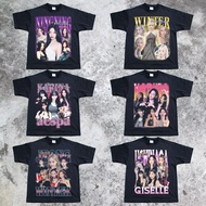 Aespa Girl Group Merchandise Liu Zhimin Jin Winter Giselle Ningyizhuo Short-Sleeved T-Shirt