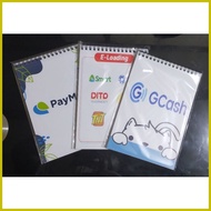 ✧ △ ☪ E-load/ Gcash Transaction Record Spring Notebook
