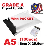 Courier Bag With Pocket Parcel Bag Packaging Bag Parcel Plastic Plastik Pos Flyer With Pocket