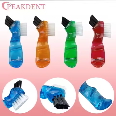 Mini Denture Toothbrush Cleaning Brush Double Sided Denture Brush Invisible Braces Orthodontic Retai