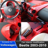 Car Steering Wheel Center Panel DecorationSticker Interior Modification For 2003-2010 Volkswagen Bee