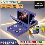 Anbernic RG34XXSP 3.4''IPS Screen Flip Handheld Console Linux System HDMI-compatible TV Output 256G 