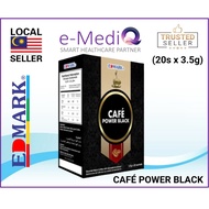 EDMARK CAFE POWER BLACK COFFEE WITH GANODERMA EXTRACT (3.5g x 20 sachets) (Exp: Feb/2026) (NEW BATCH
