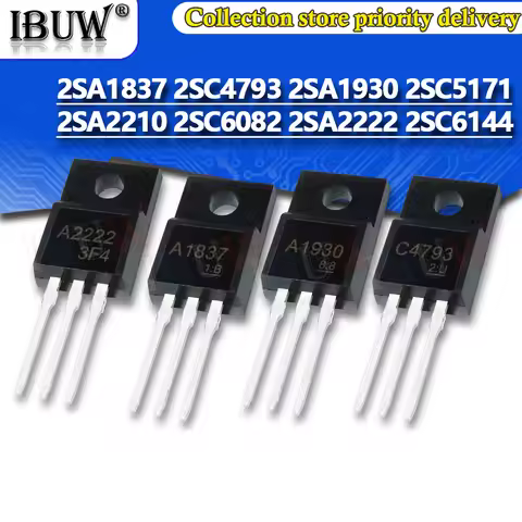 10PCS 2SA1837 2SC4793 2SA1930 2SC5171 2SA2210 2SC6082 2SA2222 2SC6144 TO-220F TO220F C4793 A1837 A19