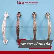 [3 COLORS] RIVE RICE COTTON cabinet handle, Rive catching rice flower pattern handle White/Red/Brown