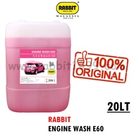 RABBIT ENGINE WASH E60 - 20Lt - Engine Degreaser Chemical 20KG / Engine Degreaser Car Chemical 20KG Alkaliner Engine