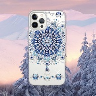 iPhone 12全系列 輕薄軍規防摔彩鑽手機殼-冰雪情緣
