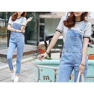 Jumpsuit Jeans Korean Style // Bitna Overall Jeans Korean Style Frog Clothes For Women