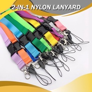 100Pcs Lanyard 2cm x 45cm Nylon Clip + Holder 2in1 Conference Event Printable Office Stationery Stud