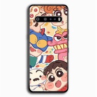 Hardcase Casing Custom Softcase LG V60 V50 V50S V40 V30 V20 Velvet G8X ThinQ 5G Sinchan Cartoon AB33