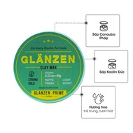 Sáp Vuốt Tóc Nam Glanzen Giữ Nếp Dưỡng Ẩm 24h 30Shine 60g - Dễ Tạo Kiểu Không Bết Dính